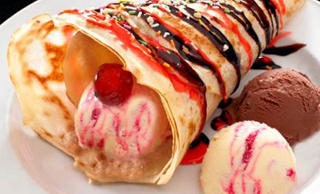 ice cream prata wrap