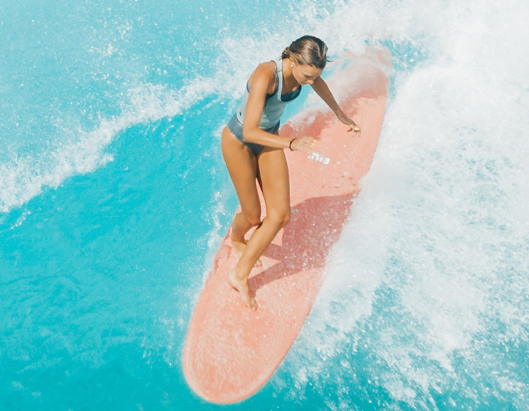 surfing girl